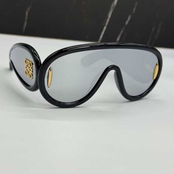 NEW LOEWE LW40108I 01C, UNISEX BLACK SILVER LOEWE SUNGLASSES main image 13